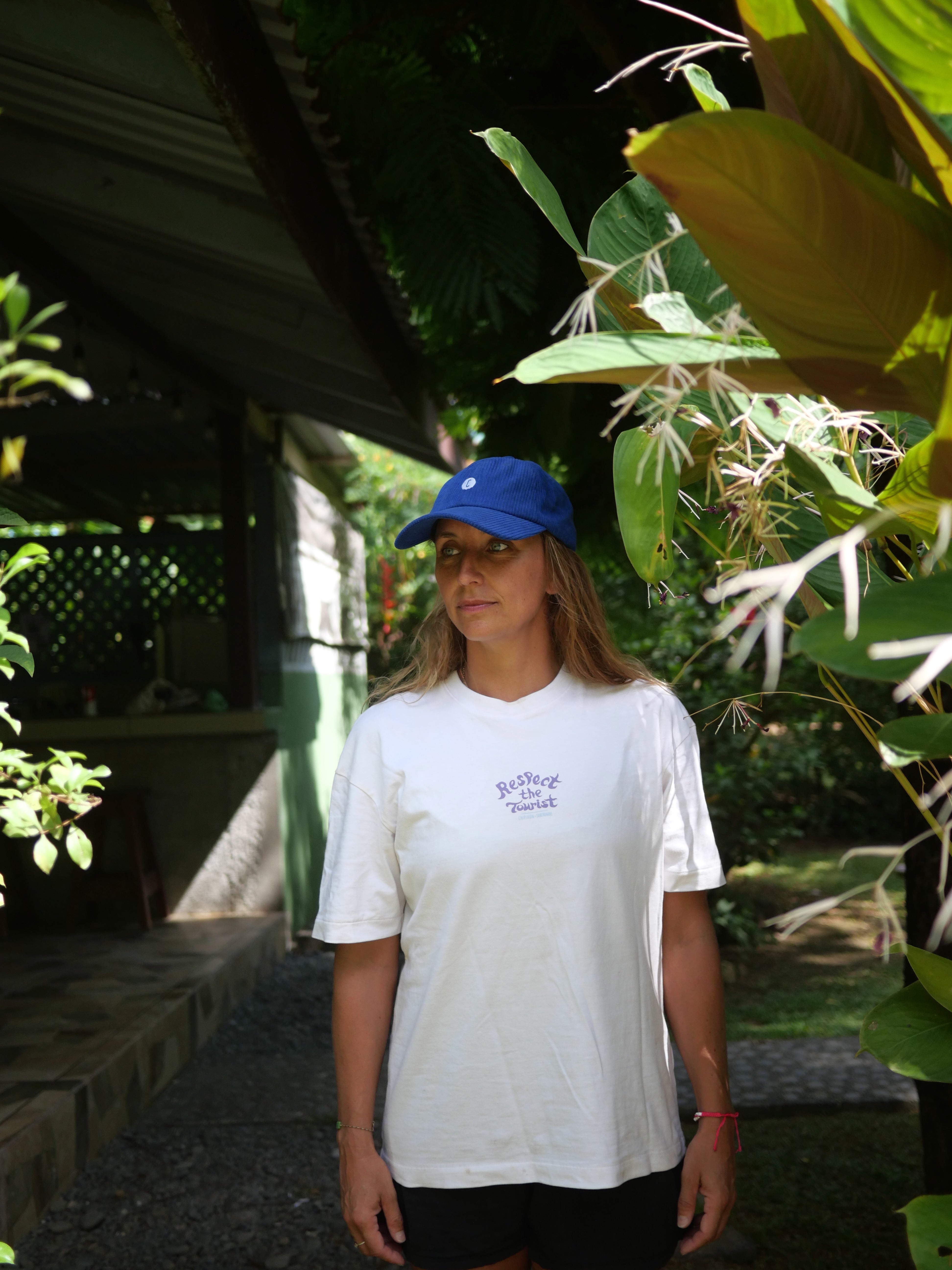 Casquette velours bleu