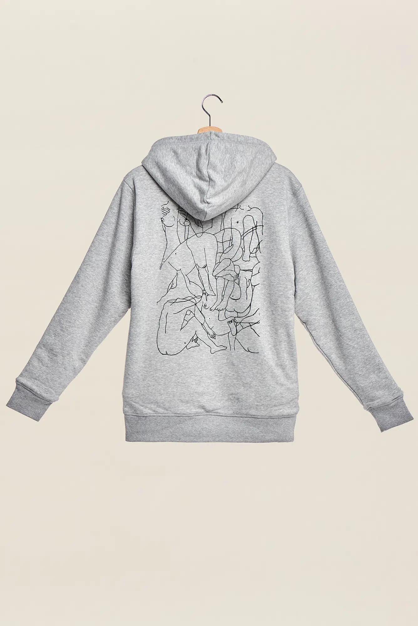 Ju de Bug gris chiné sweat fourré