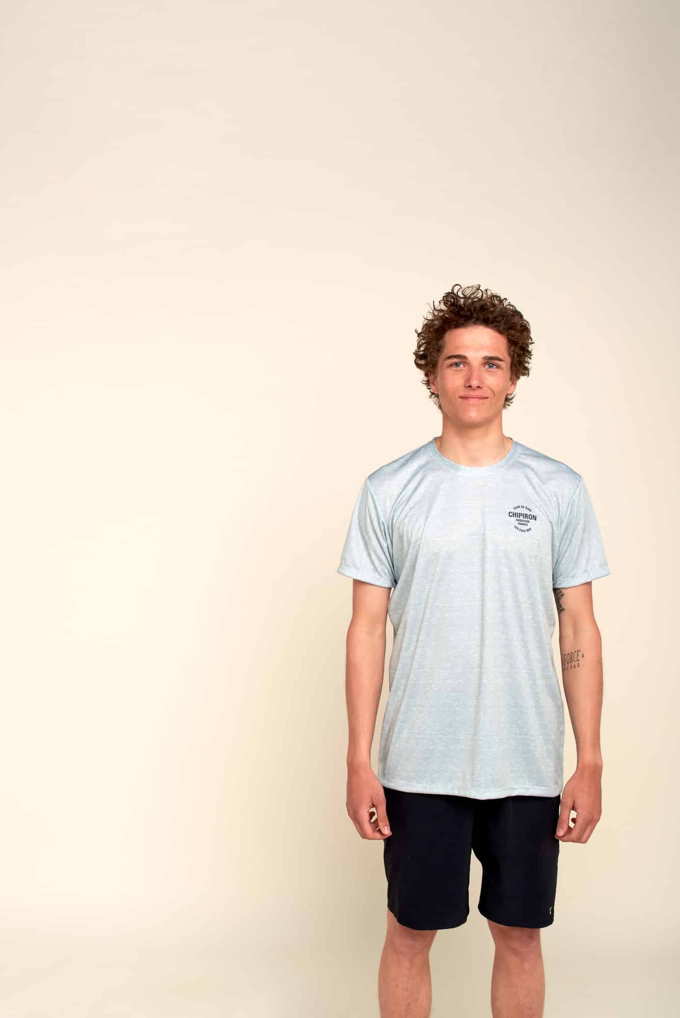 surf tee anti uv vert chiné front