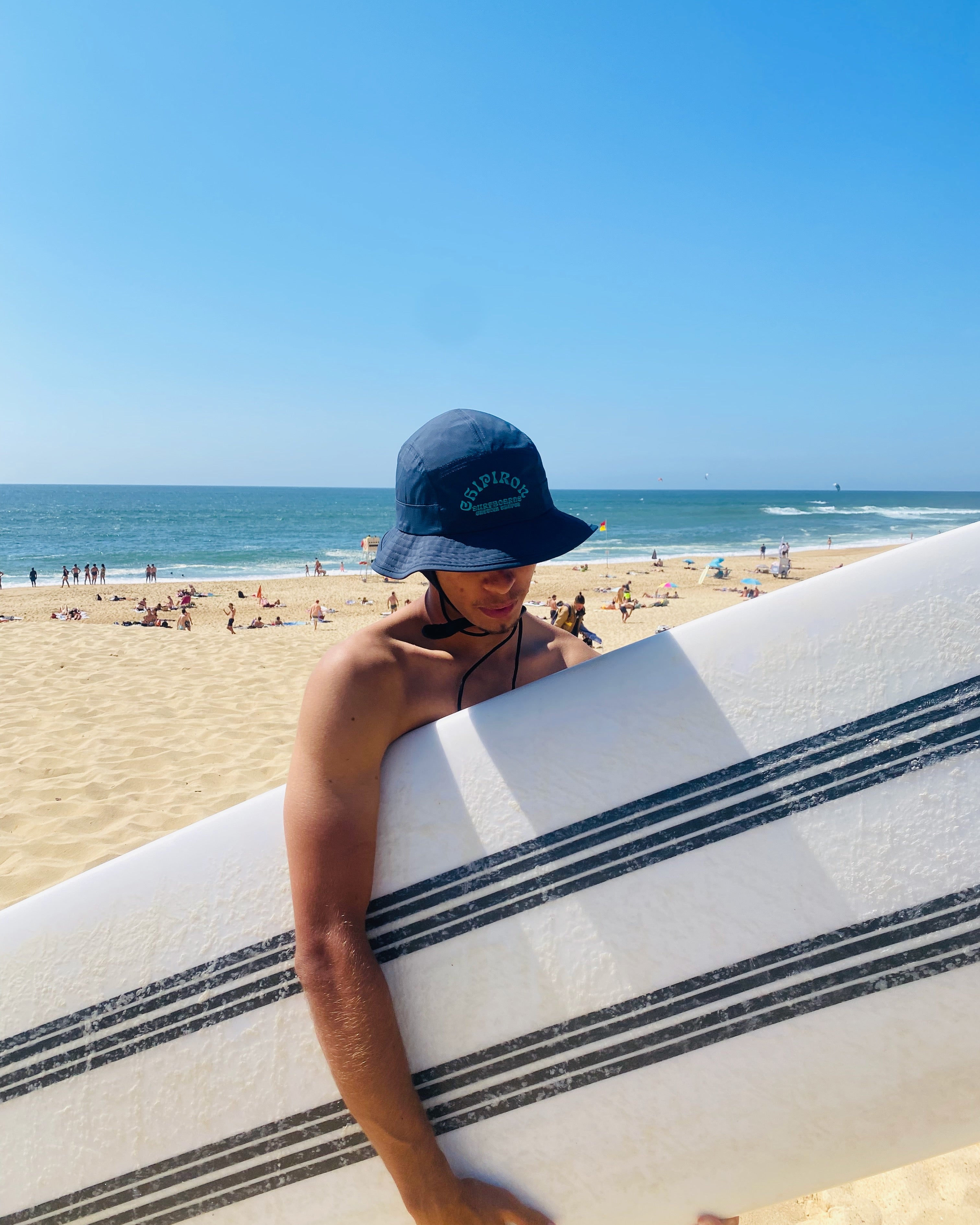 Navy blue surf hat