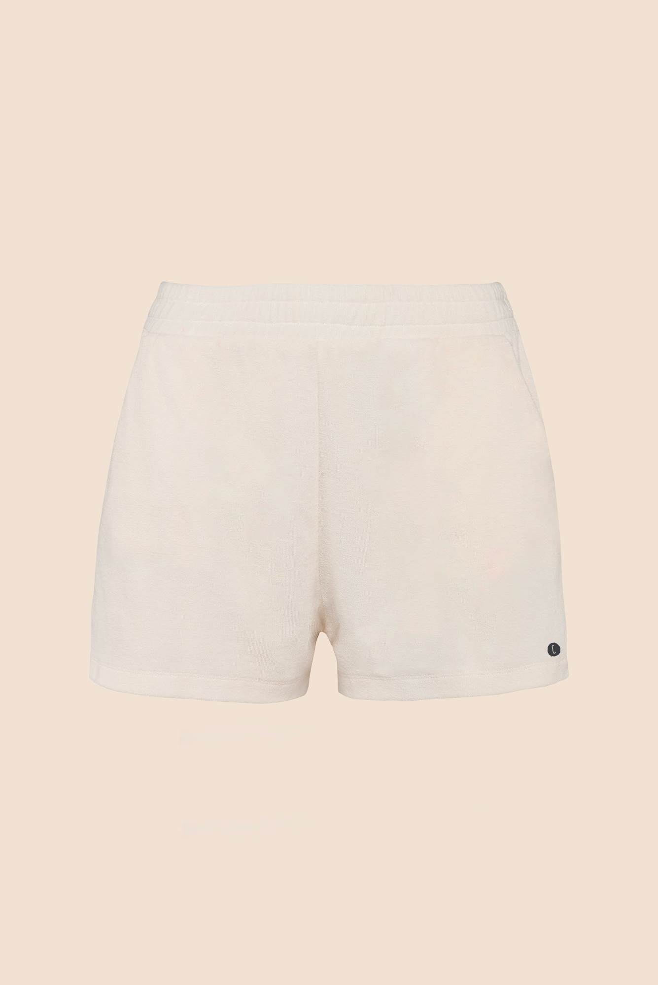 Short éponge beige