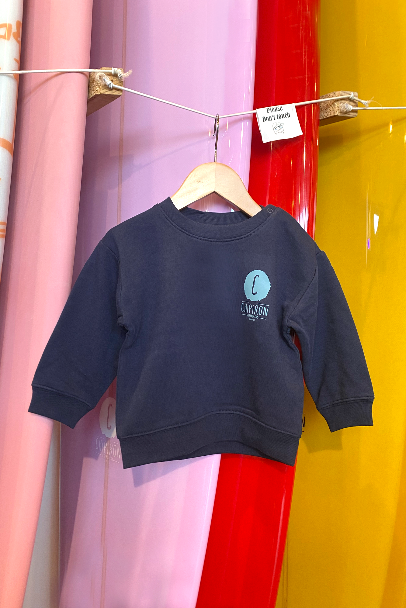 Sweat logo bébé bleu