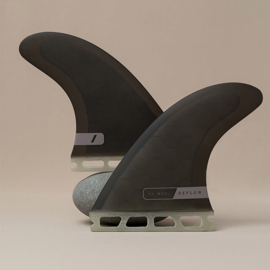 Thruster Fins V2 Negro Deflujo